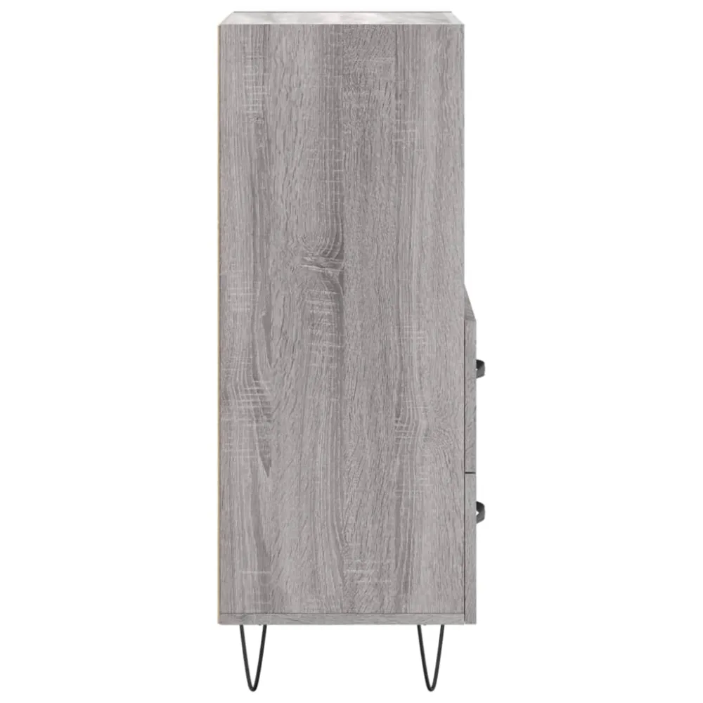 Buffet bahut commode armoire meuble de rangement organisateur cuisine salle de séjour salon sonoma 34,5 x 34 x 90 cm bois...
