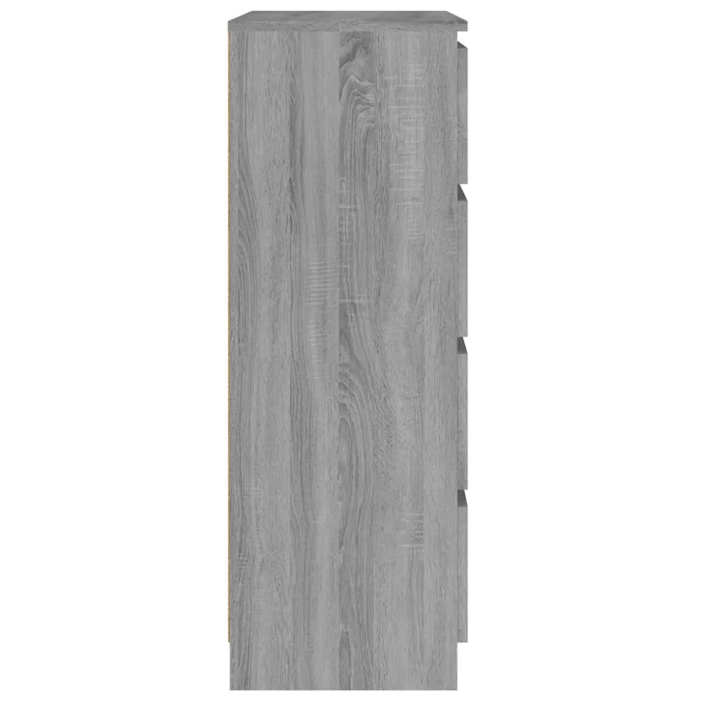 Buffet bahut commode armoire meuble de rangement organisateur cuisine salle de séjour salonsonoma 60 x 35 x 98,5 cm bois d...