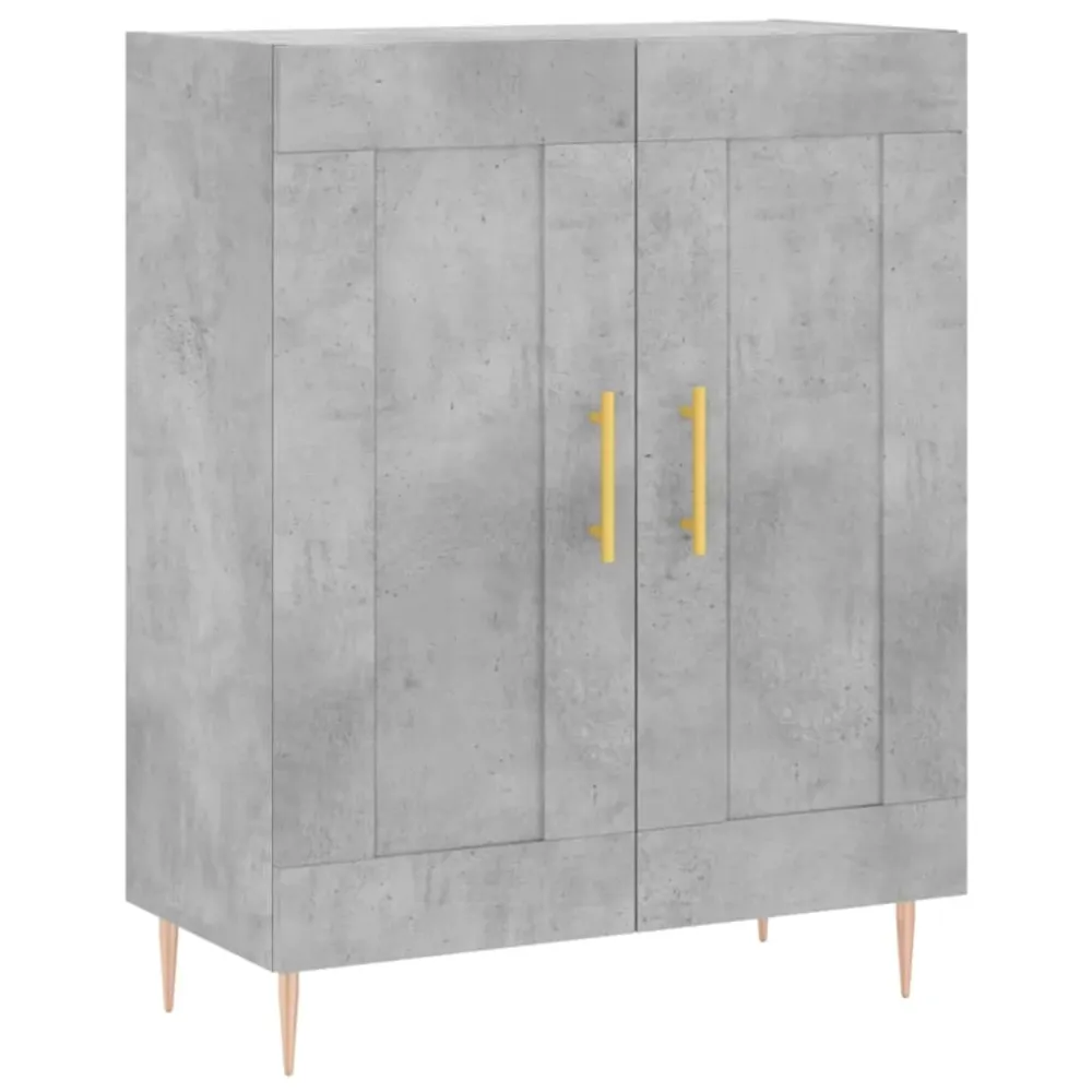 Buffet bahut commode armoire meuble de rangement organisateur cuisine salle de séjour salon 69,5 x 34 x 90 cm bois d'ingén...