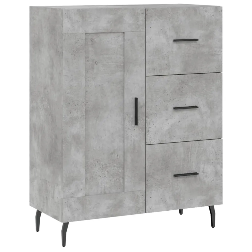 Buffet bahut commode armoire meuble de rangement organisateur cuisine salle de séjour salon haut 69,5 x 34 x 180 cm bois d...
