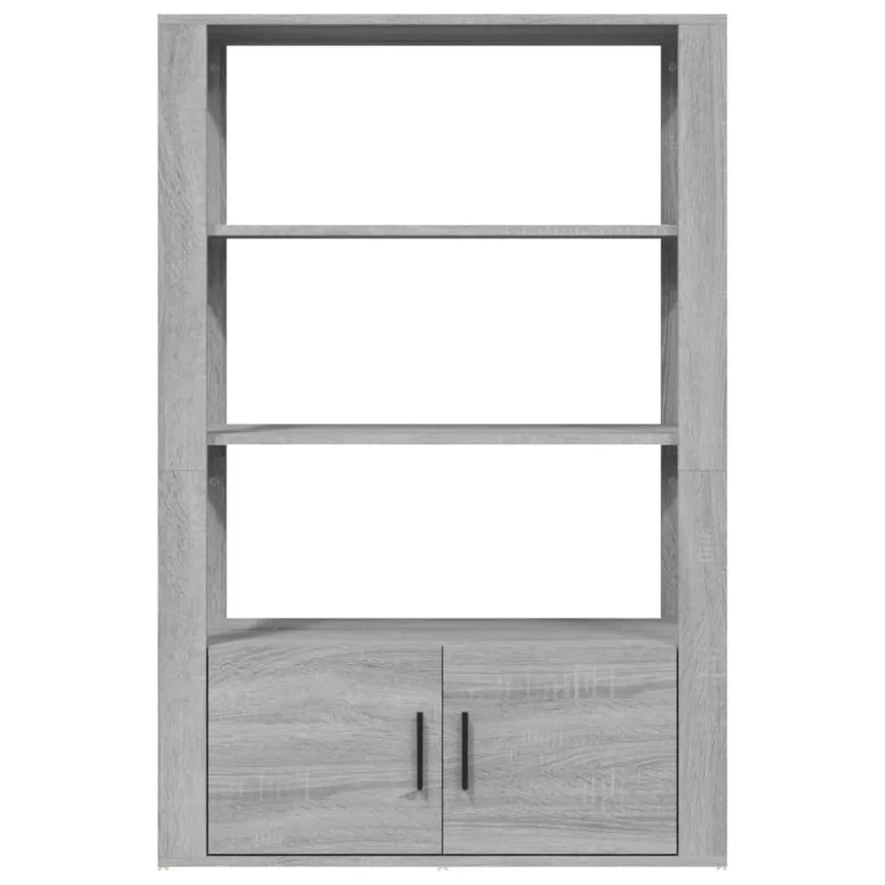 Buffet bahut commode armoire meuble de rangement organisateur cuisine salle de séjour salon sonoma 80 x 30 x 119,5 cm bois...