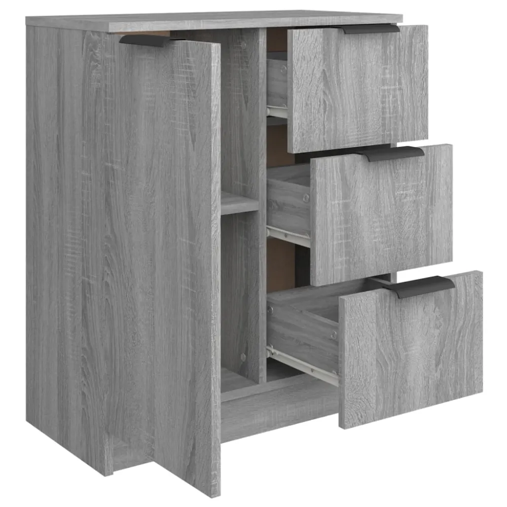 Buffet bahut commode armoire meuble de rangement organisateur cuisine salle de séjour salonsonoma 60 x 30 x 70 cm bois d'i...