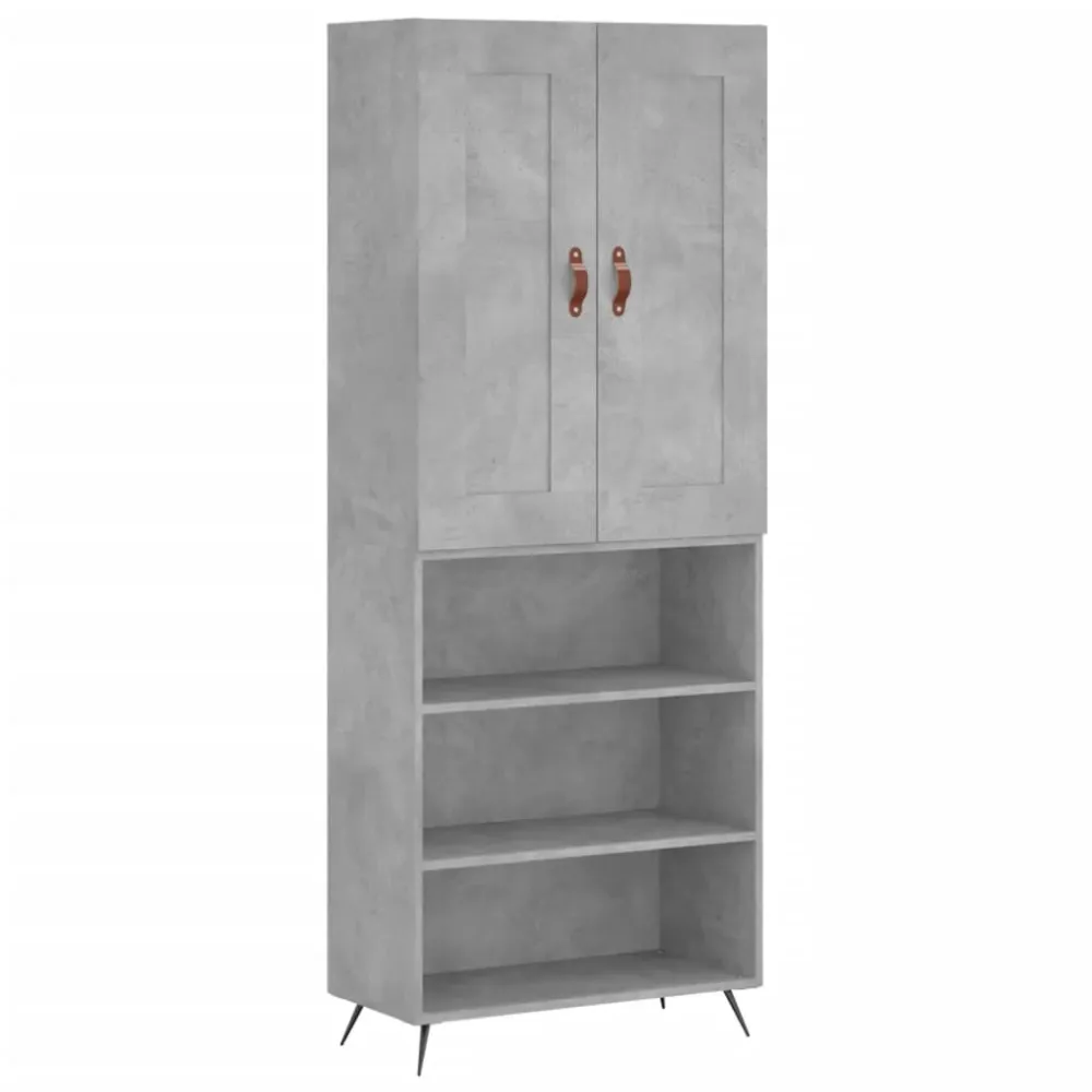Buffet bahut commode armoire meuble de rangement organisateur cuisine salle de séjour salon haut 69,5 x 34 x 180 cm bois d...