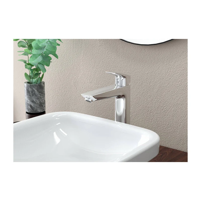 Logis Mitigeur de lavabo 190 HANSGROHE 71090000 avec tirette et vidage synthétique