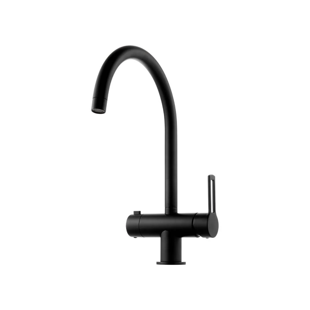 Mitigeur de cuisine série Ringo modèle RIN184NO couleur noir mat avec raccord lave-vaisselle Paffoni pour Salle de Bain Fa...