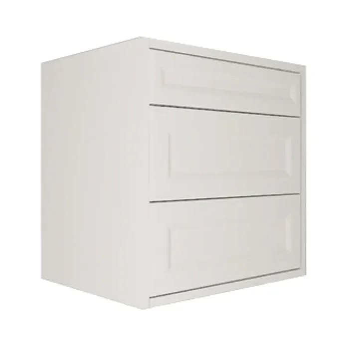 Robinet cascade Meuble-lavabo suspendu blanc de 30 po avec 2 tiroirs et comptoir de style Shaker