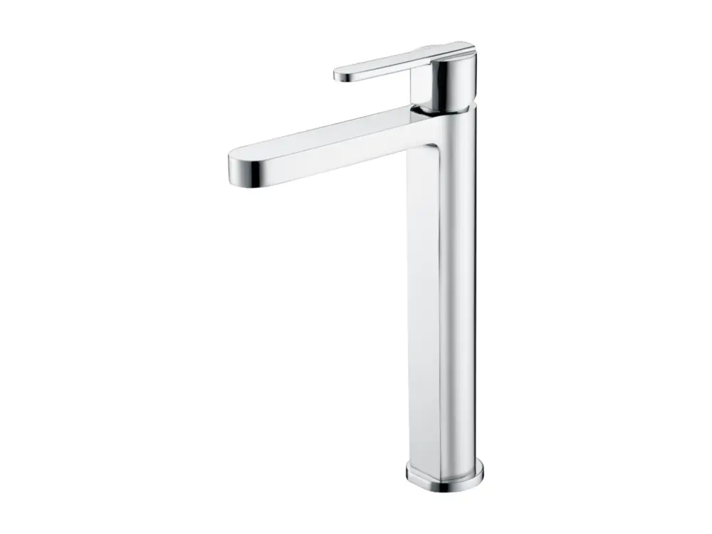 Robinet Mitigeur de Lavabo anti-calcaire Bec Haut Chromé IMEX Sanizéo ROMA BDR001-3 avec Douchette Économique