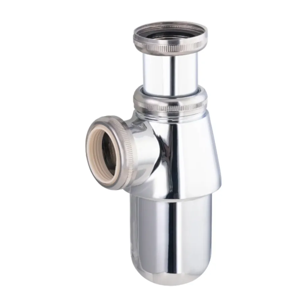Siphon Lavabo Laiton Chromé