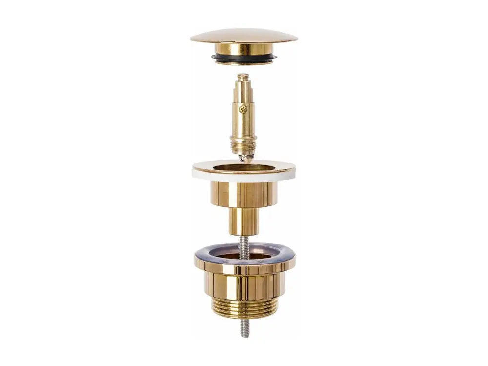 SIPHON DE LAVABO REA CLIC-CLAC ROSE DORÉ