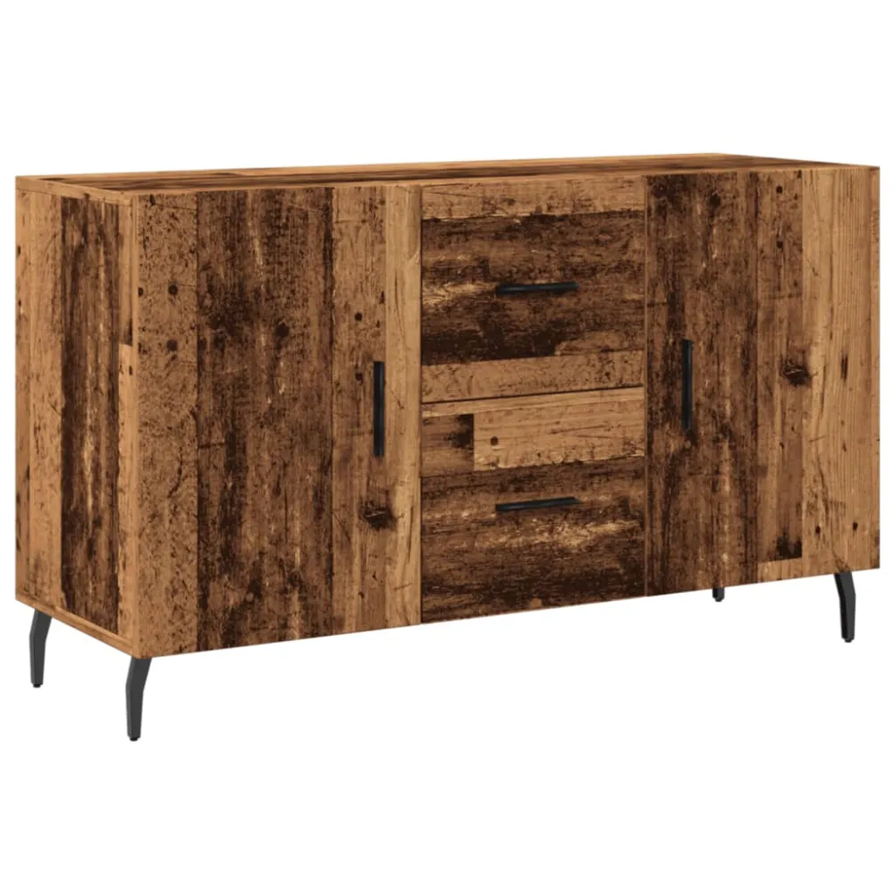 Étanche IPX4 Buffet bahut commode armoire meuble de rangement organisateur cuisine salle de séjour salon vieux bois 100 x...