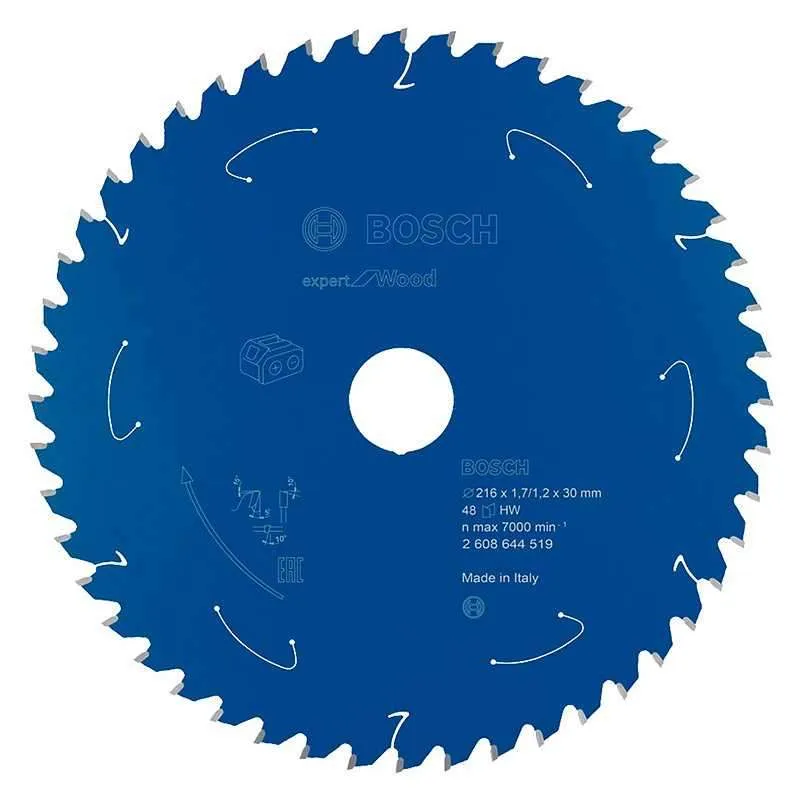 Lame BOSCH 2608644519 Bois Ø 216 mm 48 dents pour Scie circulaire