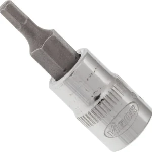 Embout de tournevis VIGOR carré creux 63 mm (1/4 pouce) profil à six pans intérieurs 3 mm V2430N se fournir à bas prix