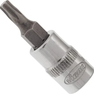 Embout de tournevis VIGOR TORX carré creux 63 mm (1/4 pouce) profil TORX interne T20 V2444N se procurer à bas prix