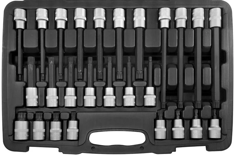 Embouts de tournevis en acier SW 1/2" cannelure interne M5-M16 26 pièces 04424L commander à bas prix