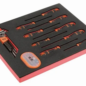 Insert Bahco 2/3 tournevis tournevis coudé + boîte d'embouts 49 pièces FF1F1008 acquérir à bas prix