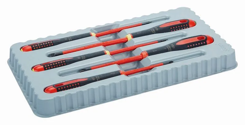 Jeu de tournevis Bahco Ergo™ isolés lames minces 5 pièces PH+PZ BE-9881SL acquérir à bas prix