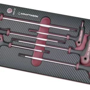 Jeu de 7 tournevis Torx® à poignée en T Kraftwerk dans un insert d'outil COMPLETO EVA3 4903-22 commander à bas prix