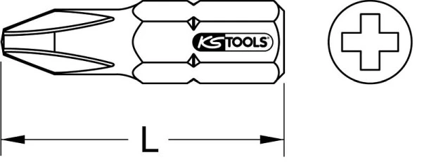 KS Tools Embout 1/4" PH 25 mm PH1 911.2201 se fournir à bas prix