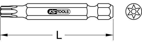 KS Tools Embout Torx 1/4" alésage 50 mm TB7 911.2770 se fournir à bas prix