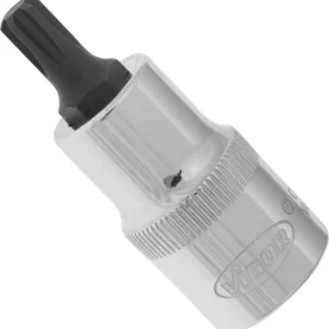 VIGOR RIBE Embout de tournevis carré creux 125 mm (1/2") profil à coin interne Ribe-CV M7 longueur : 55 mm lot de...