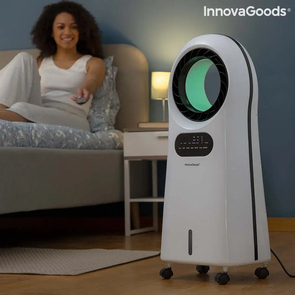 Climatiseur Ioniseur Sans Lames avec Télécommande et Lumières LED ING