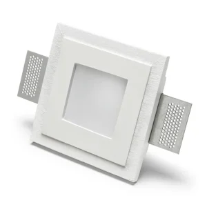 FARETTO DA INCASSO PLAFONE O DA PARETE CON DIFFUSORE VETRO 240V 10W 4178-35
