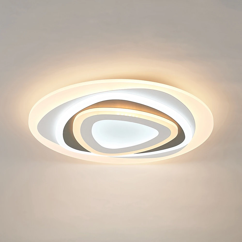 Lindby Plafonnier LED Rebeka, Ø 50 cm, CCT, télécommande