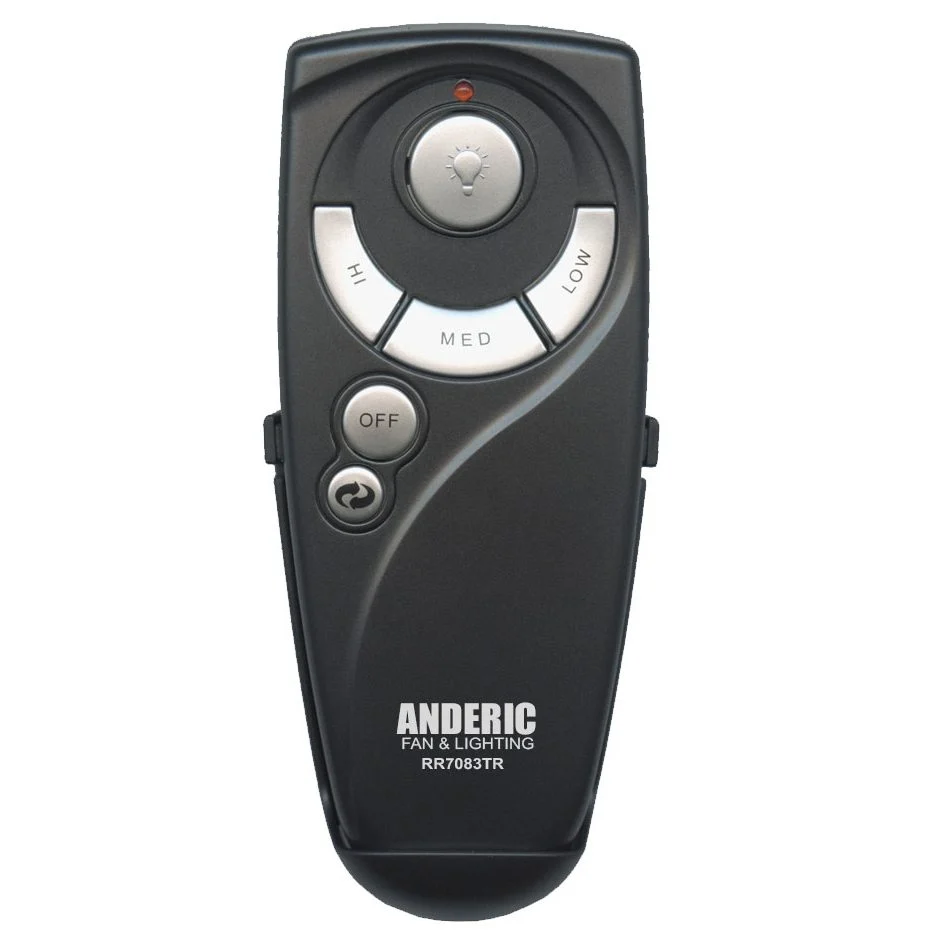 Télécommande Anderic UC7083TR CHQ7083T avec fonction marche arrière pour ventilateur de plafond Hampton Bay - RR7083TR
