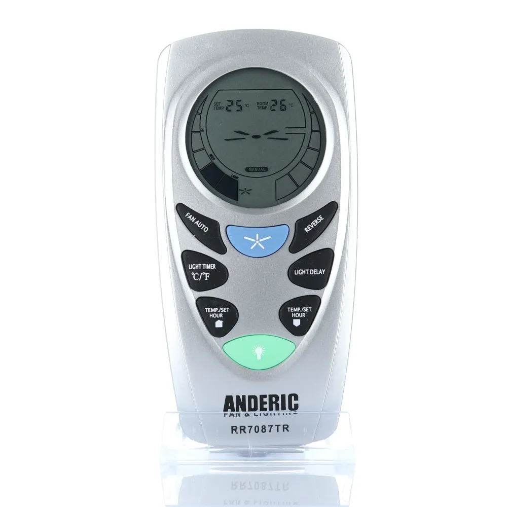 Télécommande Anderic UC7087TR avec fonction marche arrière pour ventilateur de plafond Hampton Bay - RR7087TR