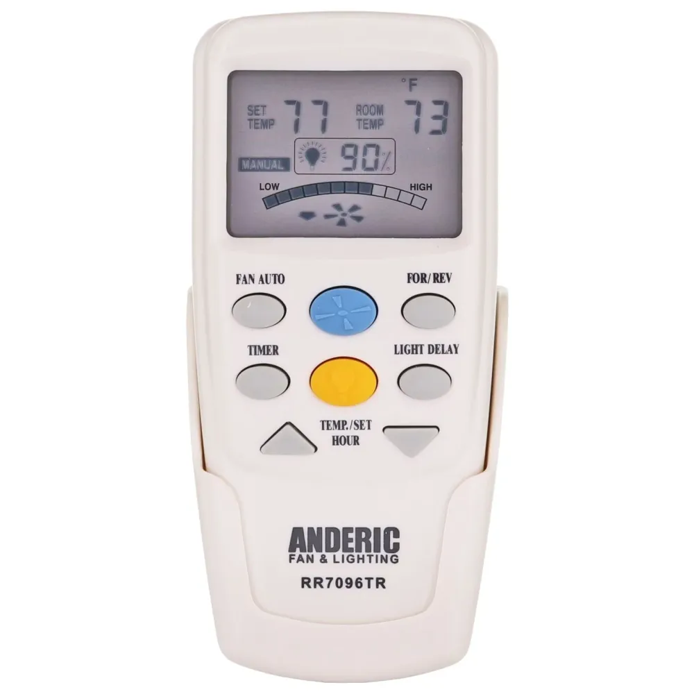Télécommande pour ventilateur de plafond Anderic RR7096TR (CHQ8BT7096T / CHQ7096T) avec fonction marche arrière