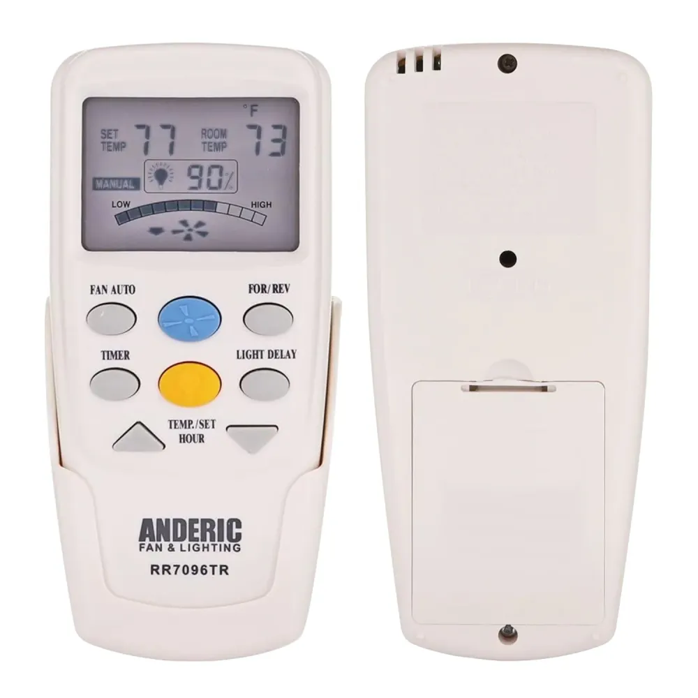 Télécommande pour ventilateur de plafond Anderic RR7096TR (CHQ8BT7096T / CHQ7096T) avec fonction marche arrière