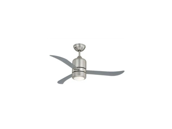 Ventilateur de plafond AireRyder Loft Nickel / Diaphane 112 cm avec éévidentage et télécommande FN51133 acheter à bas prix