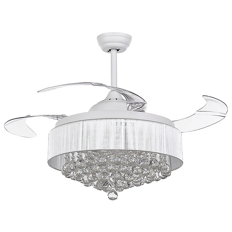 Ventilateur de plafond avec lampe PEEL Avec télécommande Blanc