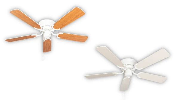 Ventilateur de plafond extra plat Pepeo Kisa Deluxe pales blanches blanc/érable 105120190OL se fournir à bas prix
