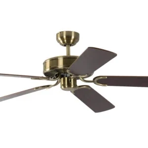Ventilateur de plafond Pepeo Potkuri laiton antique / acajou 132 cm avec chaînette 1334201232v4 prendre à bas prix