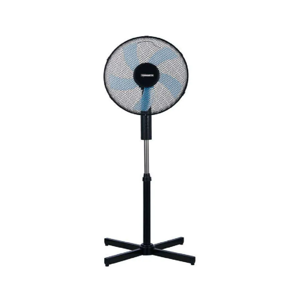 VENTILATORE PIANTANA TERMOZETA WINDZETA PLUS 5 PALE 45W OSCILLANTE NERO/BLU TZWZ02PLUS