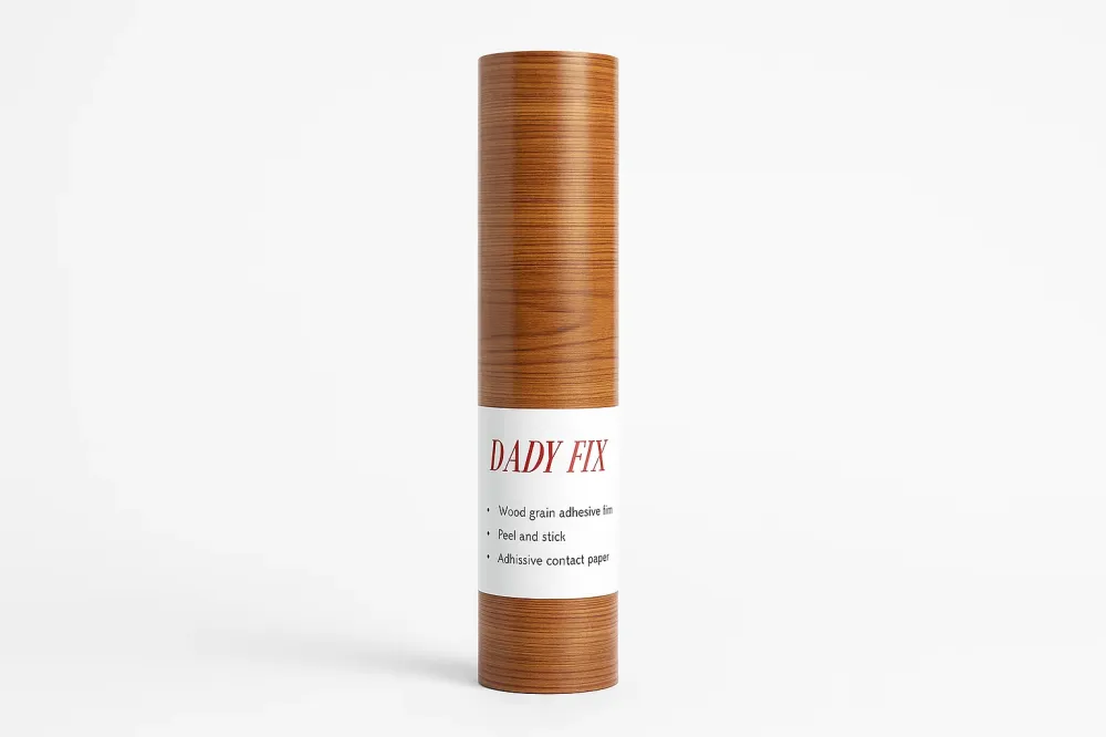 Colle pour papier peint Papier Adhésif Décoratif DAD FIX Motif Bois Naturel 67.5cm x 15m - Réf 004