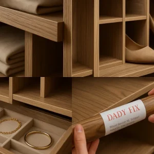 Papier Adhésif Décoratif DAD FIX Motif Bois Naturel 67.5cmx15m