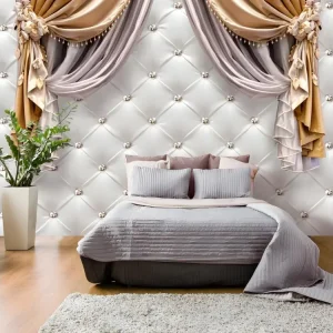 Papier Peint "Curtain Luxury" 70 x 100 cm avec lame rotative