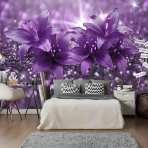 Papier Peint "Masterpiece Purple" 140 x 200 cm pour pose facile