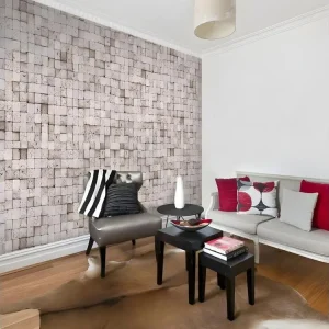 Papier Peint "Stone Background : Mosaic" 50x1000cm pour pose facile