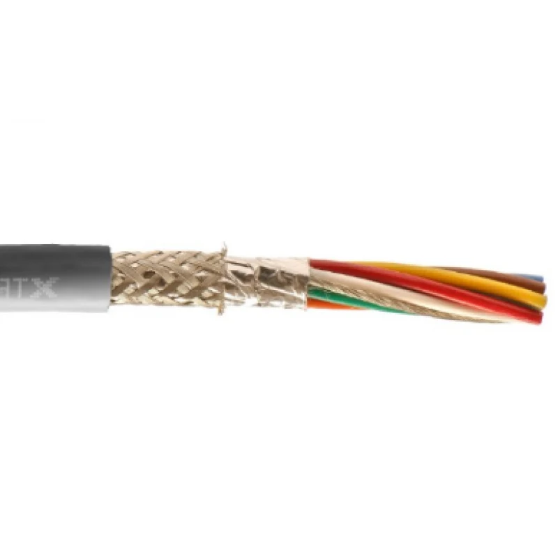 Alpha Wire 5683 26 AWG 3 Conductor SupraShield D'exception Foil Braid 300V PVC Semi Rigid Insulation Xtra-Guard 1 High per...