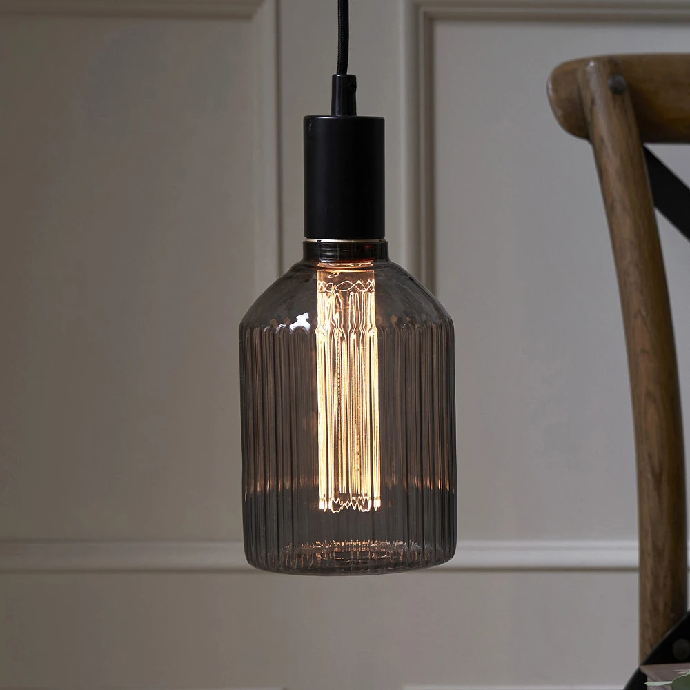 Décharge pour éclairage industriel Ampoule LED Decoled E27 1 W 2 000 K gris fumée