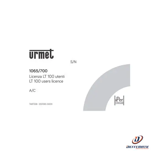 Lampe à décharge métallique Urmet Pacchetto Licenze Per 100 Utenti, Grand Term, Ipercloud 1065/700 Originale