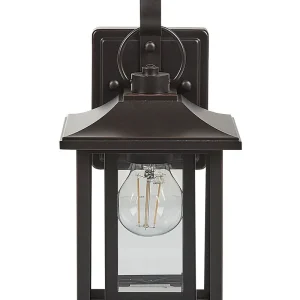 Wandlamp zwart 20 x 34 cm ALMOND