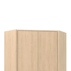 Exotic Designs Karine Top Corner Unit - Walnut & Noir jais