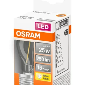 Krypton longue durée AMPOULE LED SPHÈRE 2.5W E27 TEMPÉRÉ
