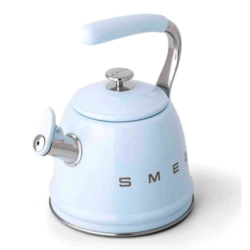 Smeg Whistling Stovetop Kettle - Pastel Blue