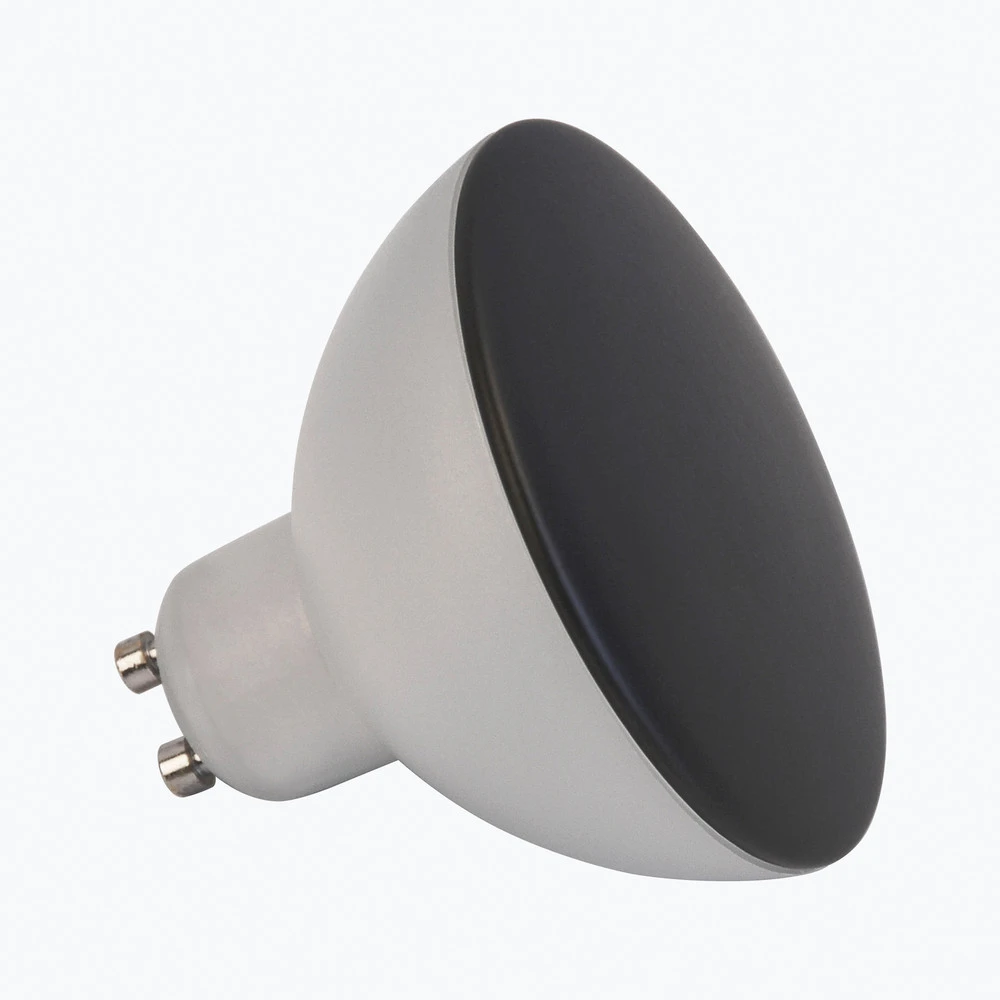 Ampoule LED GU10 4,9W CCT 2 700/4 000K 7cm noire pour Collectionneurs de Minéraux