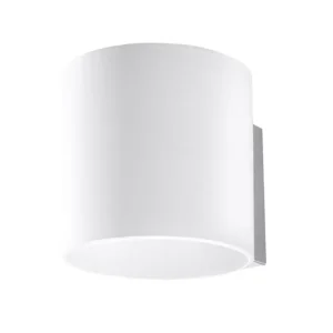 Applique actuel en verre - 1 sources lumineuses - L.10 x H.10 cm - blanc